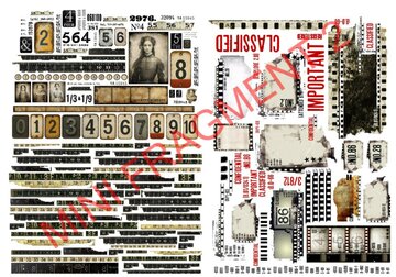 Rub-ons Mini Fragments 2 (RUB058)