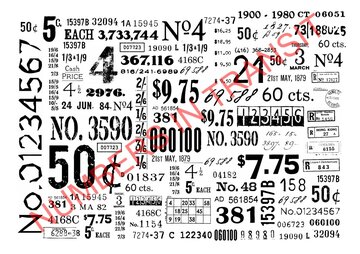 Rub-ons Numbers in Transit (RUB068)