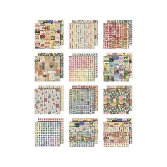Tim Holtz Idea-ology 8 x 8 Palette Paper Collection Multi Color (TH94480)