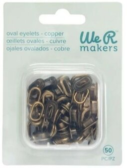 WE R EYELETS COPPER OVAL