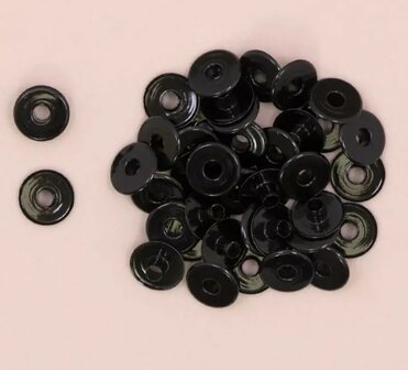 Eyelets GROOT zwart - 40 pieces (EYEGROOTzwart)