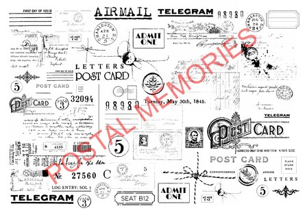 Rub-ons Postal Memories (RUB069)